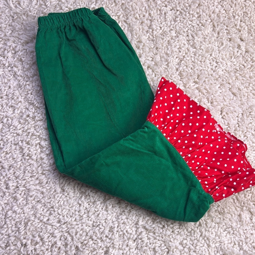 GIRLS SMOCKADOT KIDS RUFFLE BOTTOM PANTS SIZE 3